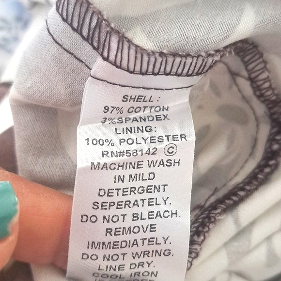 Charming London Time White & Brown Floral Dress - Size 12P - For Any Occaccion! - Picture 8 of 8